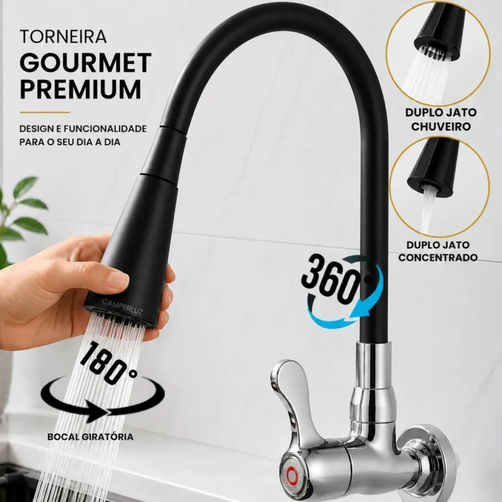 Torneira Gourmet CamperLuz 2 Jatos é Boa? Vale a Pena Comprar?